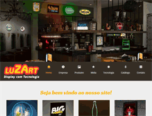 Tablet Screenshot of luzart.com.br